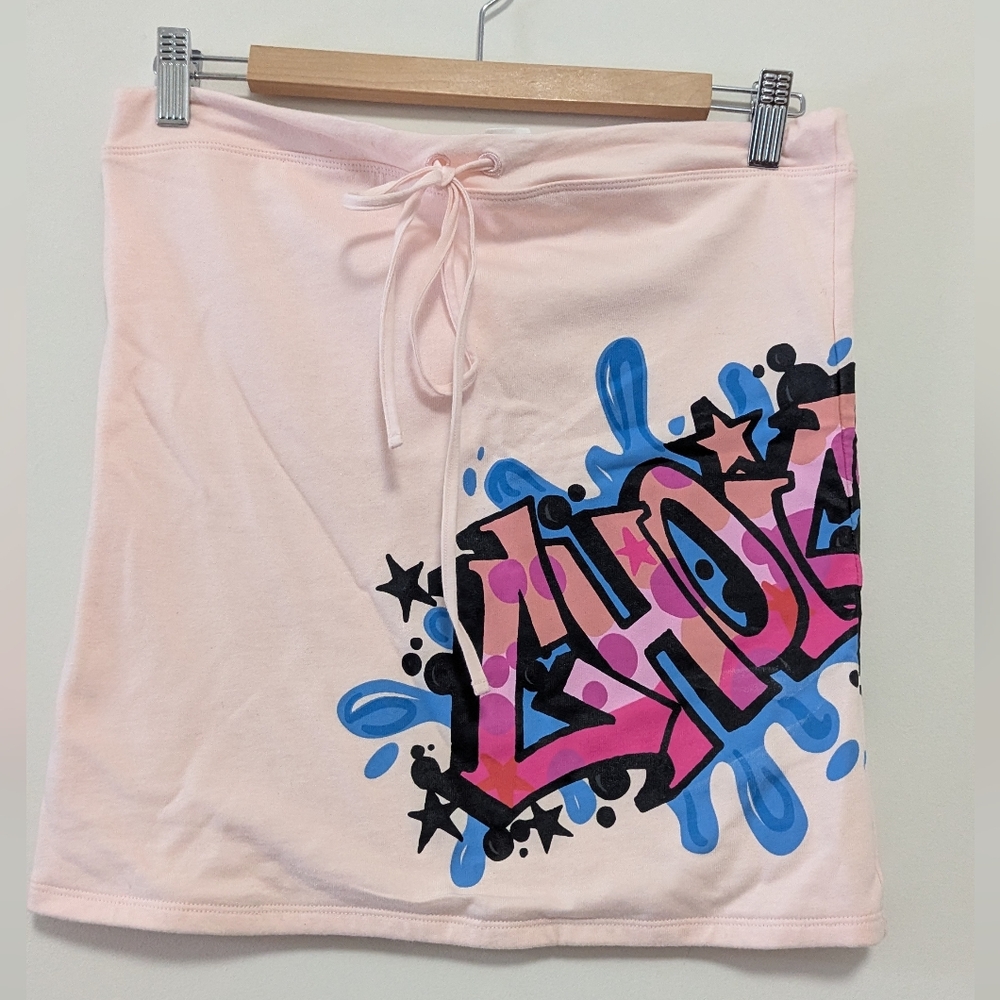 Calvin Klein Pink Graffiti Strapless Top